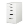 IKEA Alex Drawer Unit 5 Drawers White Ref 00473546