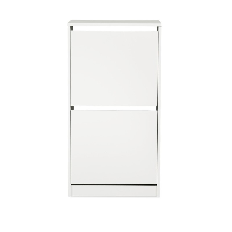 IKEA Bissa Shoe Cabinet With 2 Compartments White Ref 70530256