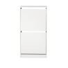 IKEA Bissa Shoe Cabinet With 2 Compartments White Ref 70530256