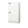 IKEA Bissa Shoe Cabinet With 2 Compartments White Ref 70530256