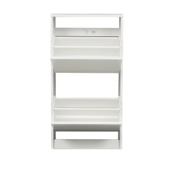 IKEA Bissa Shoe Cabinet With 2 Compartments White Ref 70530256