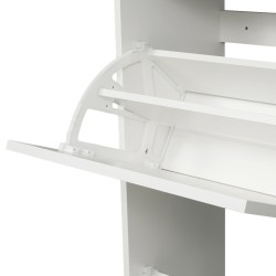 IKEA Bissa Shoe Cabinet With 2 Compartments White Ref 70530256