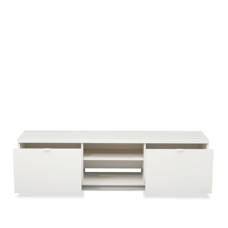 IKEA Byas TV Bench High-Gloss White Ref 80227797