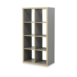 IKEA Kallax Bookshelf Grey/Wood Effect Ref 40346924