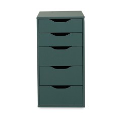 IKEA Alex Drawer Unit 5 Drawers Grey-Turquoise Ref 30483799