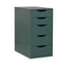 IKEA Alex Drawer Unit 5 Drawers Grey-Turquoise Ref 30483799