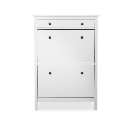 IKEA Hemnes Shoe Cabinet With 2 Compartments White Ref 20169559