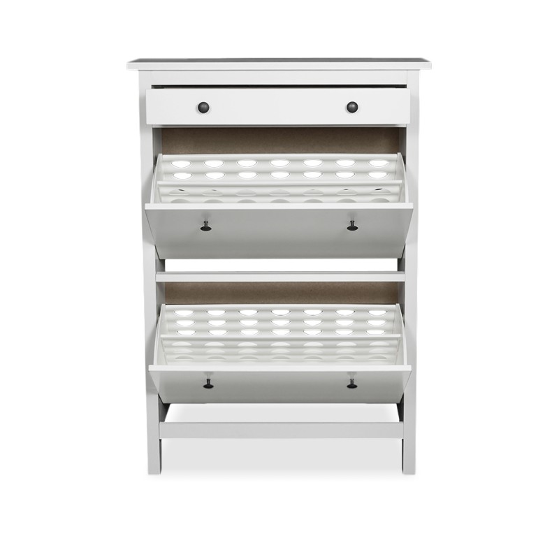 IKEA Hemnes Shoe Cabinet With Compartments White Ref 20169559 - Main Image