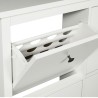 IKEA Hemnes Shoe Cabinet With 4 Compartments White Ref 60156121