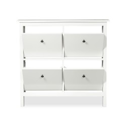 IKEA Hemnes Shoe Cabinet With 4 Compartments White Ref 60156121