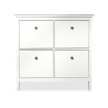 IKEA Hemnes Shoe Cabinet With 4 Compartments White Ref 60156121