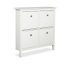 IKEA Hemnes Shoe Cabinet With 4 Compartments White Ref 60156121