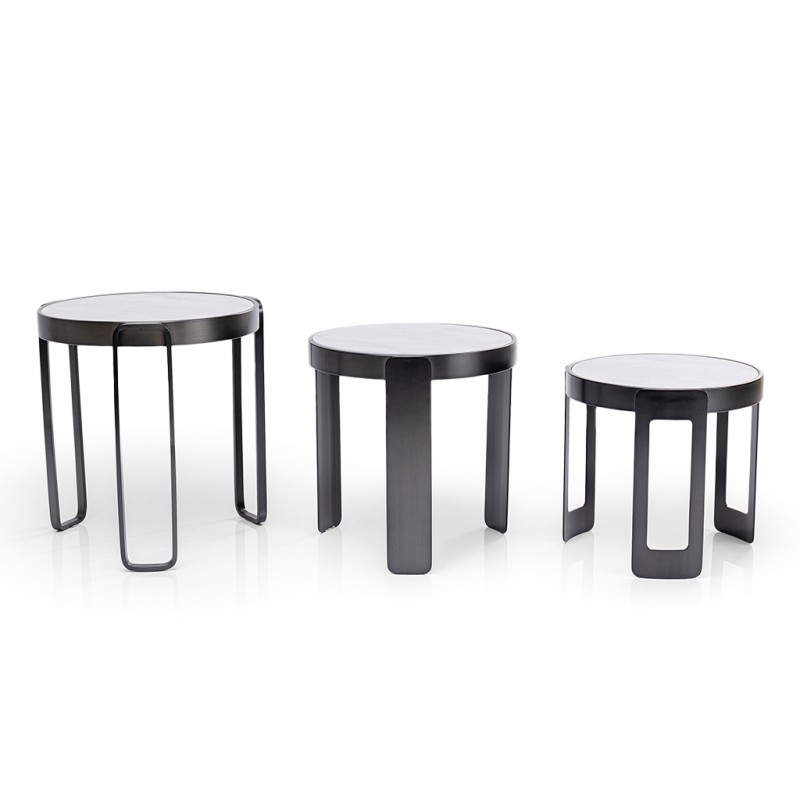 Kare Perelli Set of 3 Coffee table Black Ref 86155