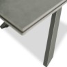 Bella Casa Aveiro Extendable Table With Top In Grey Marble