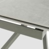 Bella Casa Aveiro Extendable Table With Top In Grey Marble