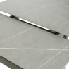 Bella Casa Aveiro Extendable Table With Top In Grey Marble