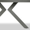 Bella Casa Aveiro Extendable Table With Top In Grey Marble