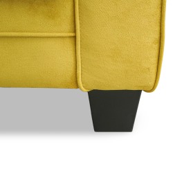 Bella Casa Hetty Sofa 3+2+1 Mustard Fabric