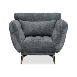 Bella Casa Cassia Sofa 3+2+1 D.Grey Fabric