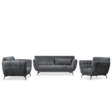 Bella Casa Cassia Sofa 3+2+1 D.Grey Fabric