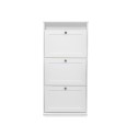 IKEA Brusali Shoe Cabinet With 3 Compartments White Ref 80480393