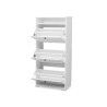 IKEA Brusali Shoe Cabinet With 3 Compartments White Ref 80480393