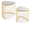Kare Triangle Set of 2 Side Table Gold Ref 86421