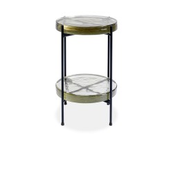 Kare Ice Double Side Table Black Ref 85733