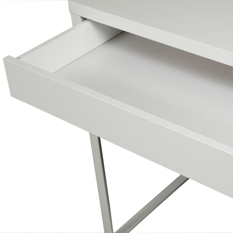 Bureau IKEA MICKE Blanc – Grand Espace De Travail 142x50 Cm – Neuf Sous Emballage