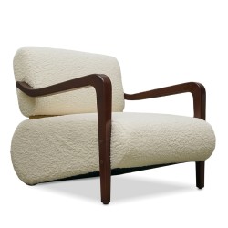 Bella Casa Flavio Accent Chair Fabric Phat Cream