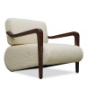 Bella Casa Flavio Accent Chair in Phat Cream