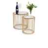 Kare Set of 2 Side Table Wire Brass Ref 83457