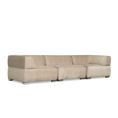 Bella Casa Loren Modular Sofa Brown Fabric