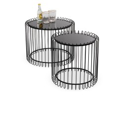 Kare Wire Live Set of 2 Coffee table Ref 86650