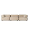 Bella Casa Loren Modular Sofa Brown Fabric