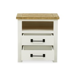 CaCavendish Abbley Night Table Latte In Pine White Brushing Acacia