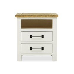 CaCavendish Abbley Night Table Latte In Pine White Brushing Acacia