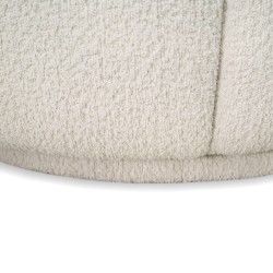 Bella Casa Luigi Swivel Chair Fabric Aries Natural