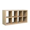 IKEA Kallax Bookshelf White Stained Oak Effect Ref 324518