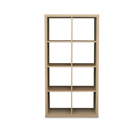 IKEA Kallax Bookshelf White Stained Oak Effect Ref 324518