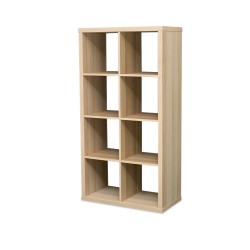 IKEA Kallax Bookshelf White Stained Oak Effect Ref 324518