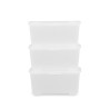 IKEA Glis Box With Lid 3 Pack Transparent Ref 40466148