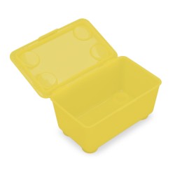 IKEA Glis Box With Lid 3 Pack Yellow/Blue Ref 90466155