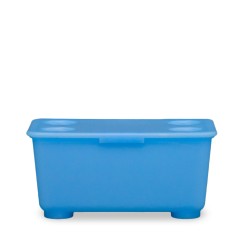 IKEA Glis Box With Lid 3 Pack Yellow/Blue Ref 90466155