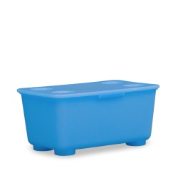 IKEA Glis Box With Lid 3 Pack Yellow/Blue Ref 90466155