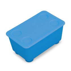 IKEA Glis Box With Lid 3 Pack Yellow/Blue Ref 90466155