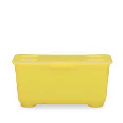 IKEA Glis Box With Lid 3 Pack Yellow/Blue Ref 90466155