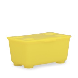 IKEA Glis Box With Lid 3 Pack Yellow/Blue Ref 90466155