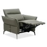 Trinity 1 Seater Recliner Grey Col Cow Leather PU