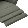 Trinity 2 Seater Recliner Grey Col Cow Leather PU